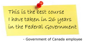This is the best course I have taken in 25 years in the Federal Government This is the best course I have taken in 25 years in the Federal Government